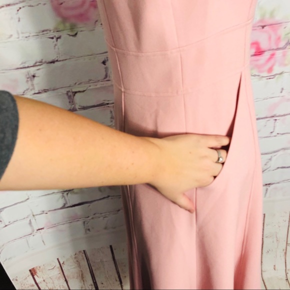 Eliza J sleeveless high low soft pink midi dress - Picture 9 of 16